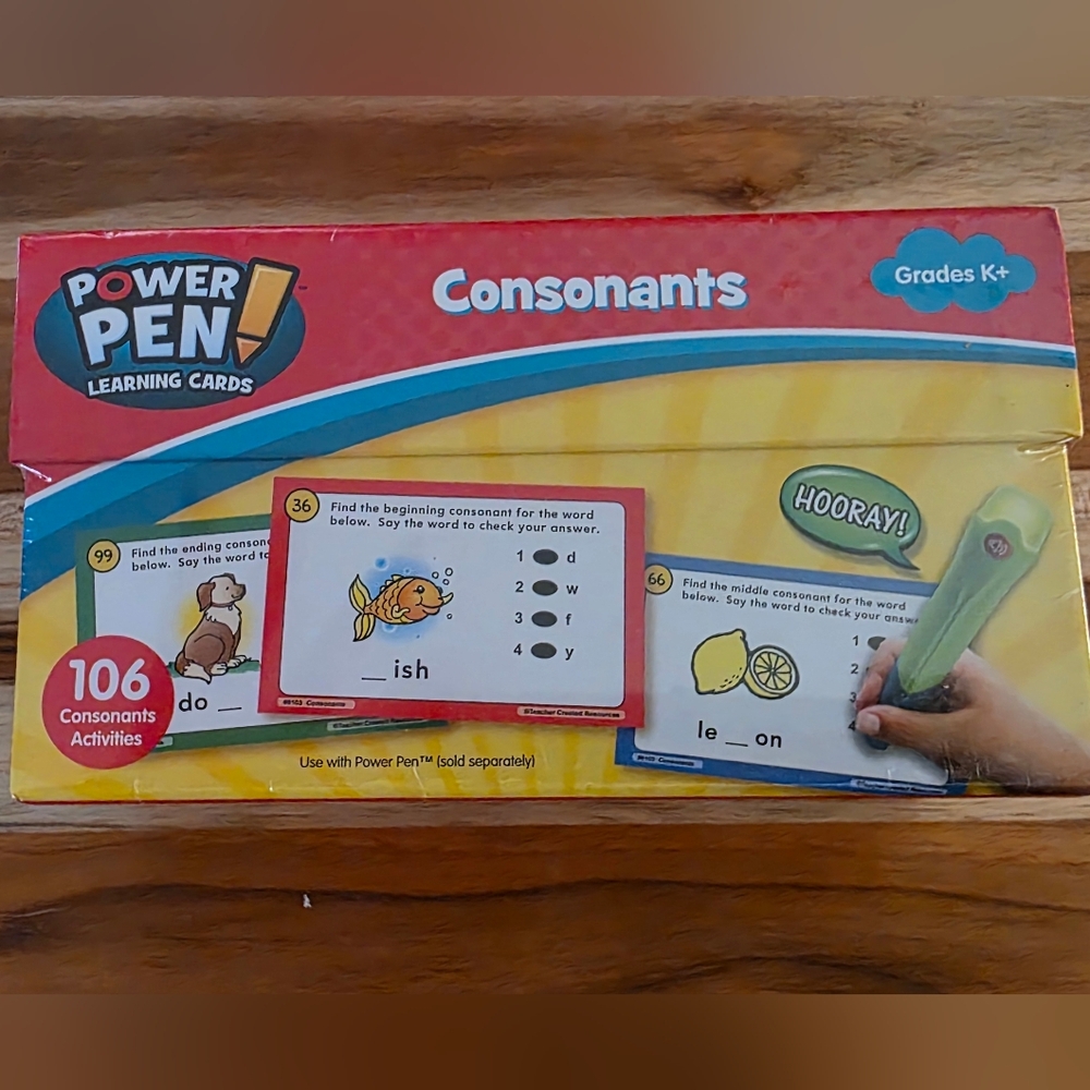 Power Pen Learning Cards - Consonants